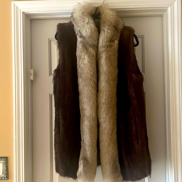 Mink & Fox Fur Vest - Picture 1 of 7